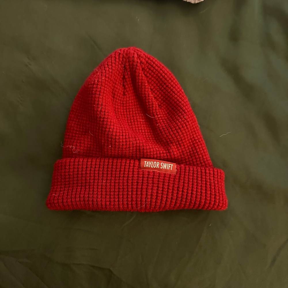 Taylor Swift Vibrant Red Knit Beanie